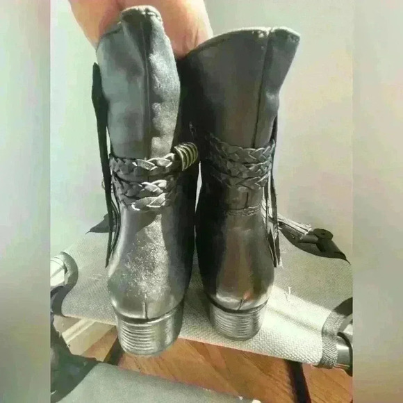 Sandro Moscoloni Women's Leather Rubber Sole Side Zipper Brandy Bootie 9.5 - Picture 11 of 14